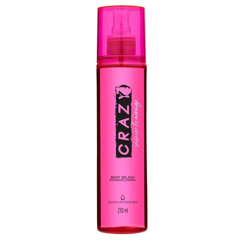 Crazy Strawberry Body Splash Deodorant Cologne Fragance 250Ml Água De Cheiro Perfume 1