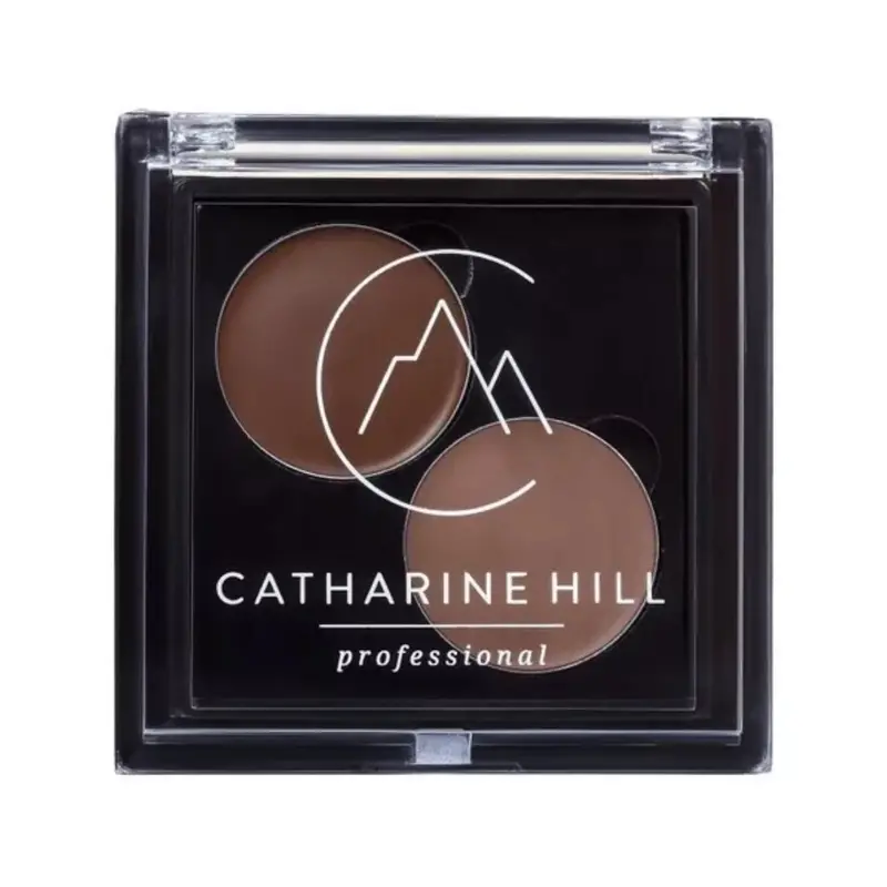 Creamy Eyebrow Shadow Duo Paste Color Brown Makeup 2Ml 4G Catharine Hill 1