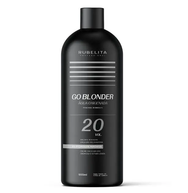 Creamy Stabilized Hair Bleaching Ox Hydrogen Peroxide 20 Vol. 900Ml - Rubelita 1