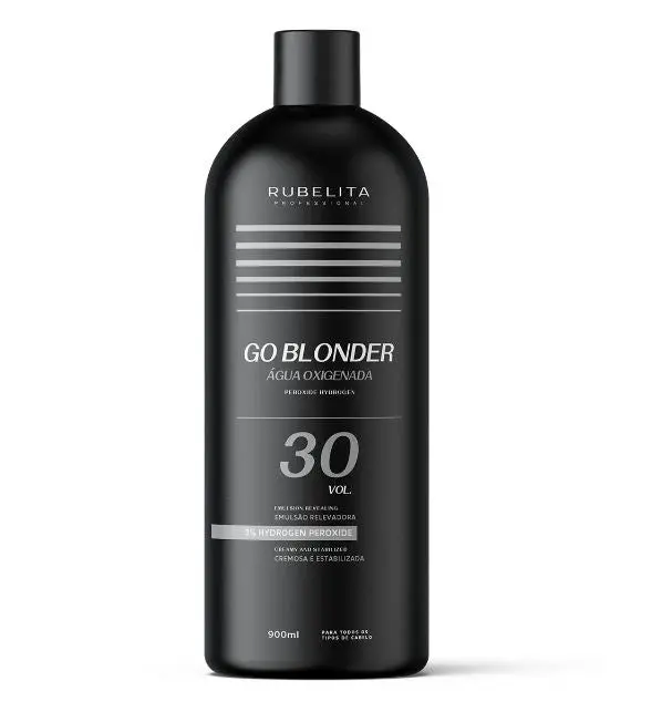 Creamy Stabilized Hair Bleaching Ox Hydrogen Peroxide 30 Vol. 900Ml - Rubelita 1