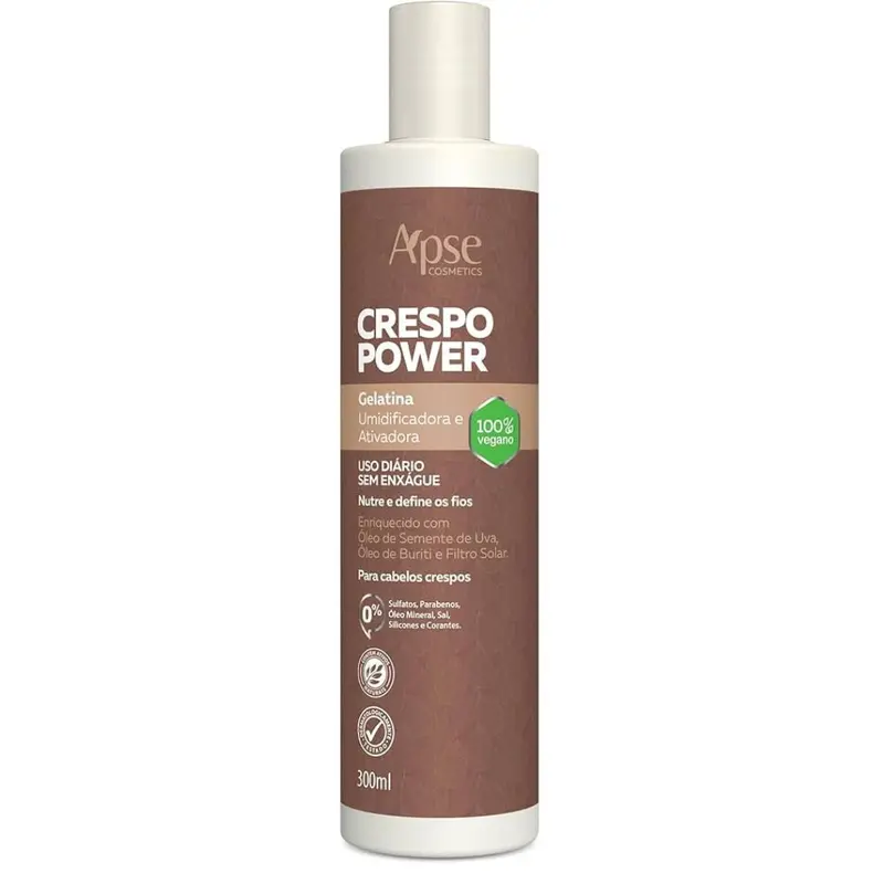Crespo Power Curly Hair Humidifying Activating Gelatin 300Ml Apse 1