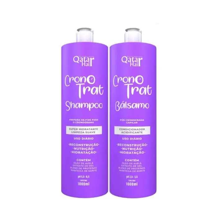 Cronotrat Daily Schedule Reconstruction Hydration Nutrition Kit 2X1 - Qatar Hair 1