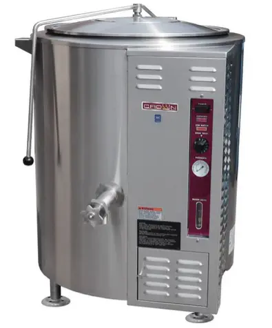 Crown Natural Gas/Propane Fixed Steam Kettle - 60 Gallon Capacity Gl-60E 1
