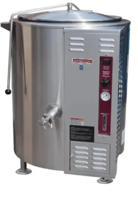Crown Steam Gl-100E 100-Gallon Gas Steam Kettle - 150,000 Btu 1