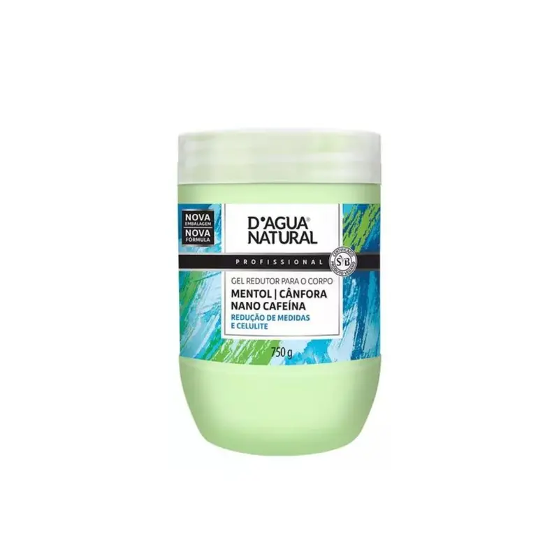 Cryotherapeutic Reducing Gel Menthol Body Modeling Skin Care 750G D'agua Natural 1