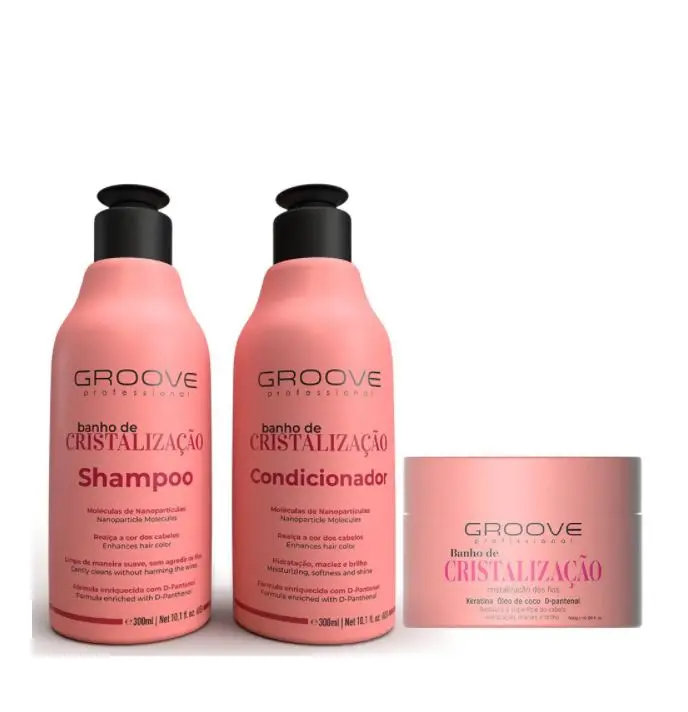 Crystallization Bath Enhances Color Moisturizing Treatment Kit 3X300 - Groove 1