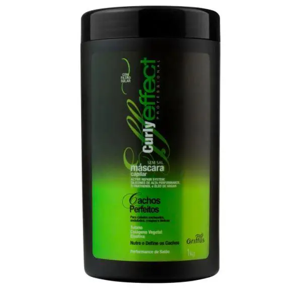 Curly Effect Softness Brightness Hydration Nutrition Mask 1Kg - Griffus 1