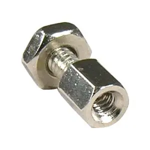 D-Sub Hex Head Screw With Nut 4-40Unc, 100Pcs/Bag 1
