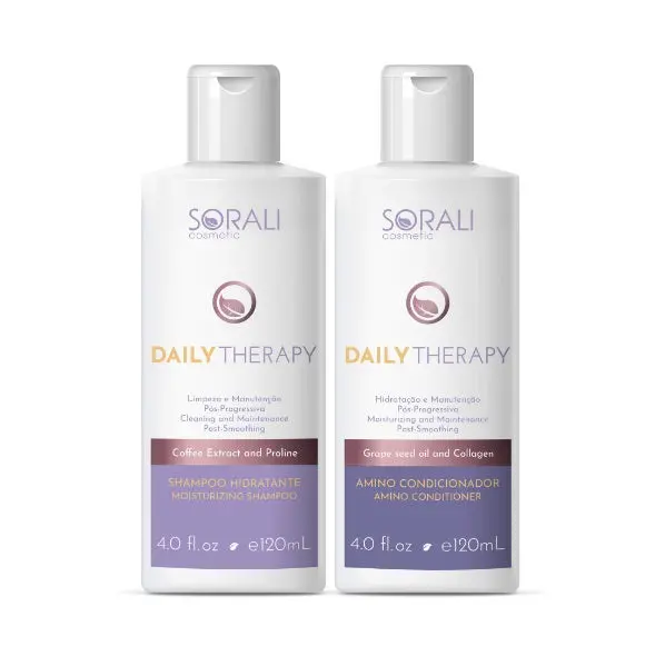 Daily Therapy Home Care Dry Hair Moisturizing Treatment Kit 2X120ml - Sorali 1