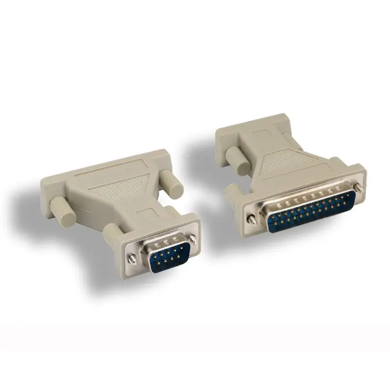 Db9 Male To Db25 Male Serial Adapter Thumbscrew/Thumbscrew 1
