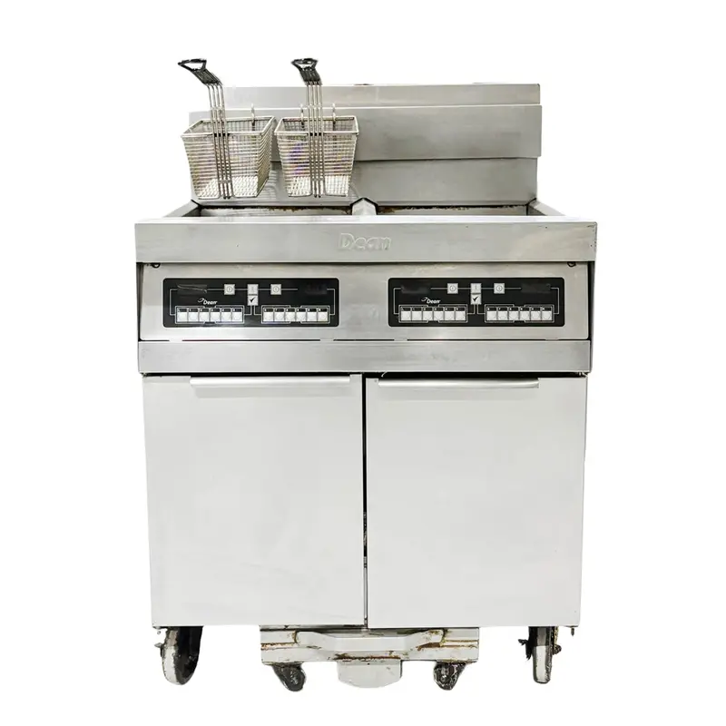 Dean 120,000 Btu 2 Tank Natural Gas Fryer Used For02294 1