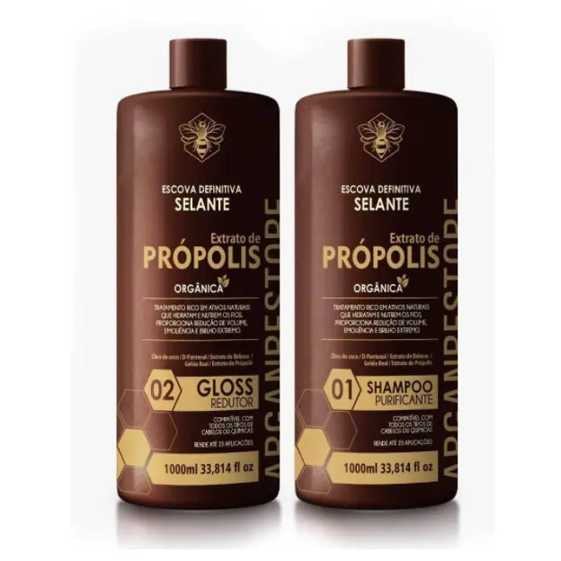 Definitive Sealant Organic Propolis Extract Progressive Brush Kit 2X1l - Fio Perfeitto 1