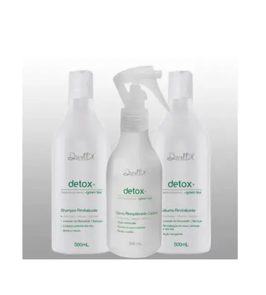 Detox Hair Healthy Oiliness Control Revitalizing Treatment Kit 3 Itens - Dwell'x 1