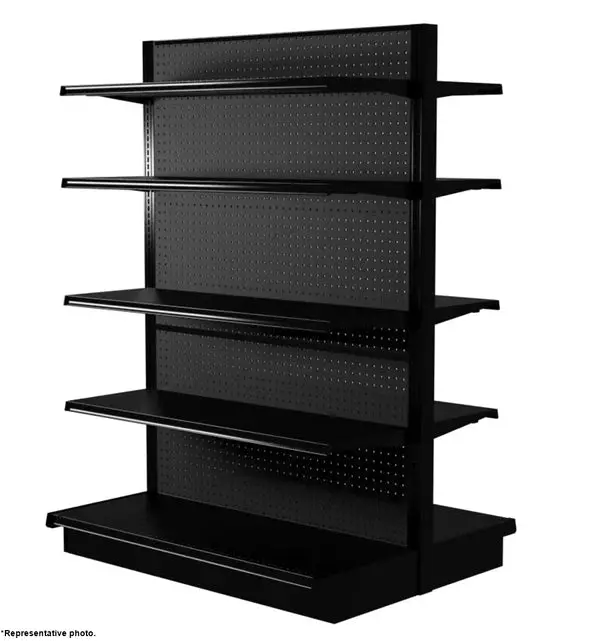 Double Sided Black Gondola Supermarket Shelving Yd-S003ab 1