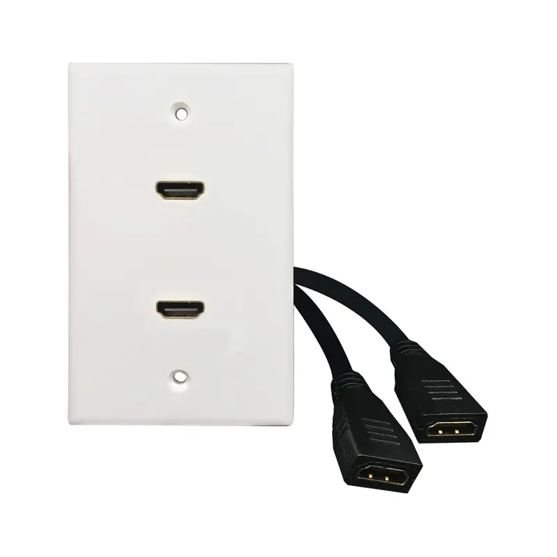 Dual Hdmi Wall Plate Pigtail 1