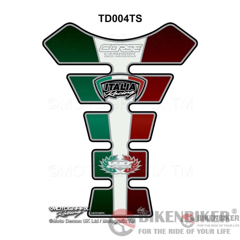 Ducati 748 916 996 998 Italia Tricolore Motorcycle Tank Pad Protector Motografix 3D Gel Td004ts-Motografix 1