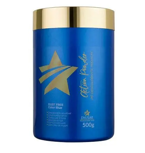 Dust Free Blue Action Powder Premium Argan Bleaching Discoloration 500G - Dyusar 1