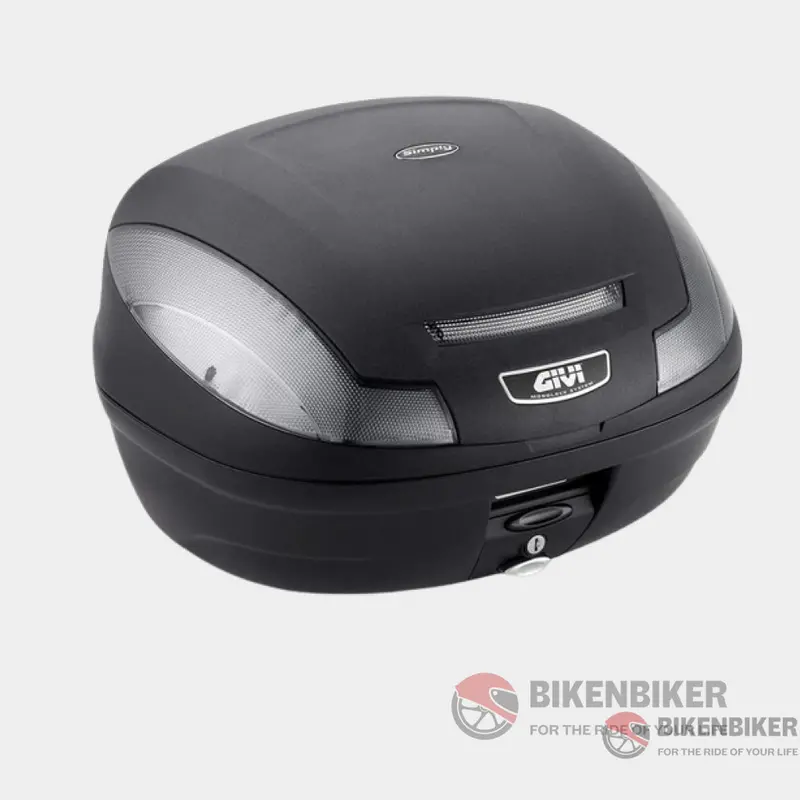 E470 Simply Iii Monolock Top Case - Smoked Reflectors - Givi 1