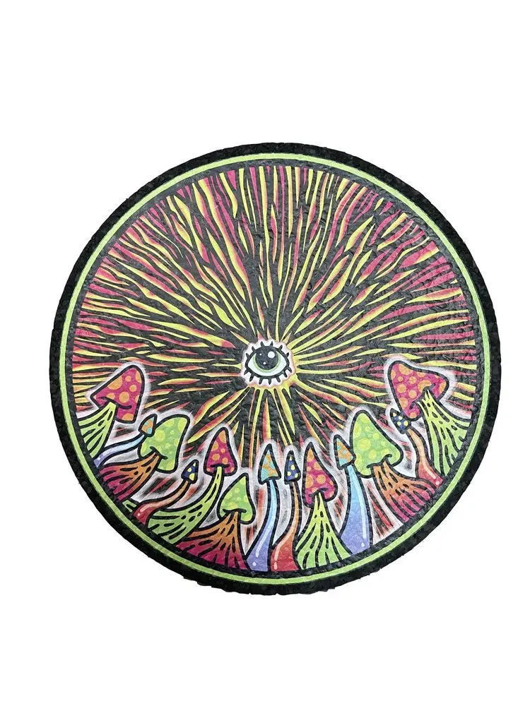 East Coasters - 10" Eye See Shroom Coaster Dab Mat 1