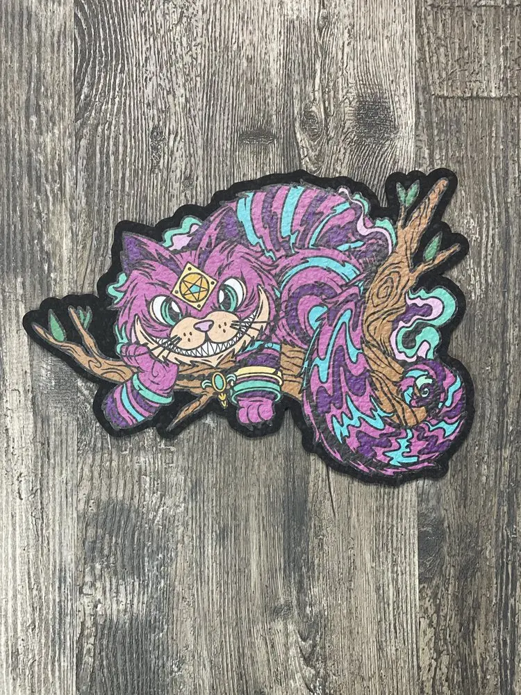 East Coasters - 11.50"X8.25" Festidaze - Cheshire Cat Coaster Dab Mat 1