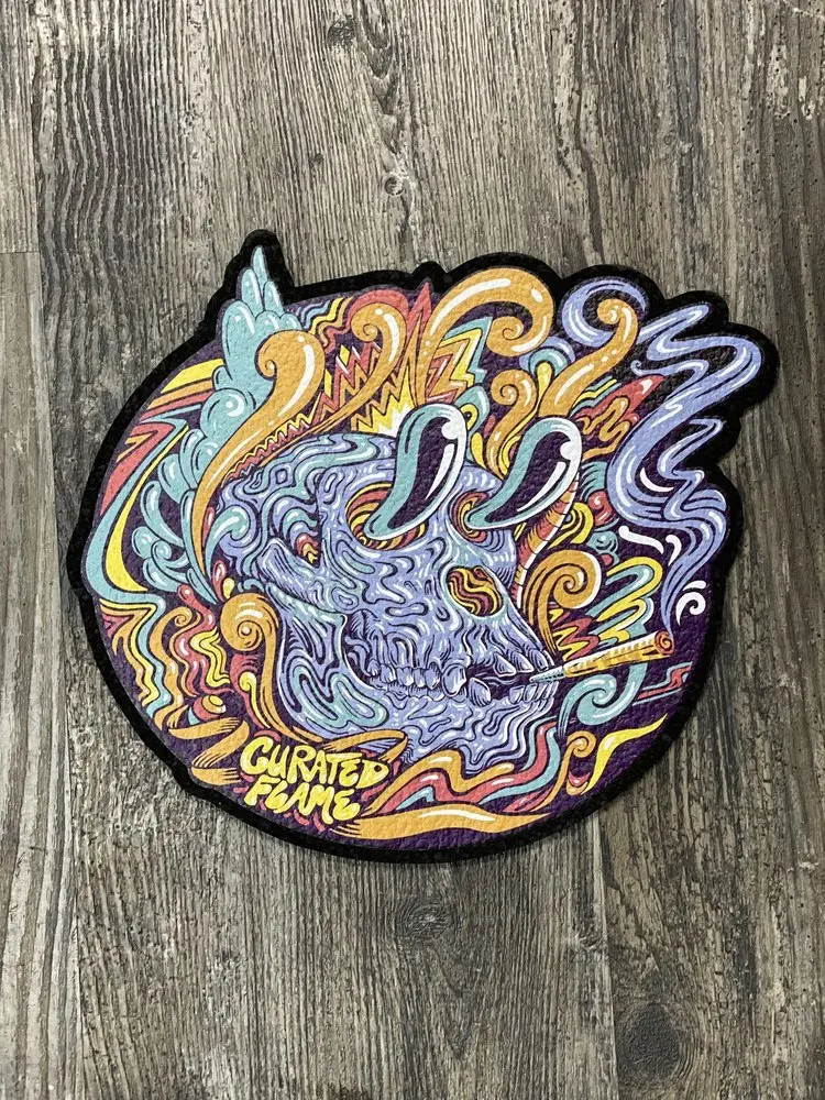 East Coasters - 12" Die Cut Curated Flame - Mr. Melty Coaster Dab Mat 1