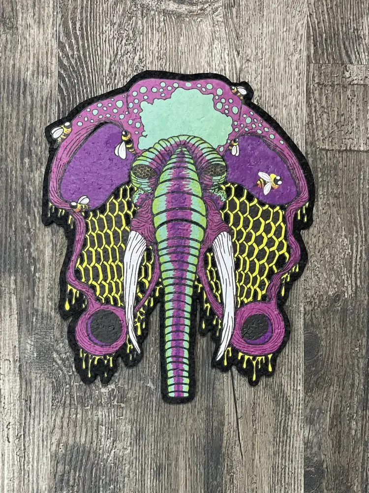 East Coasters - 12" Die Cut Honeyphant Coaster Dab Mat 1