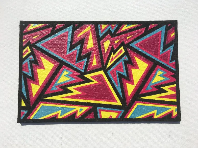 East Coasters - 7" X 11" Abstract Shapes Coaster Dab Mat 1
