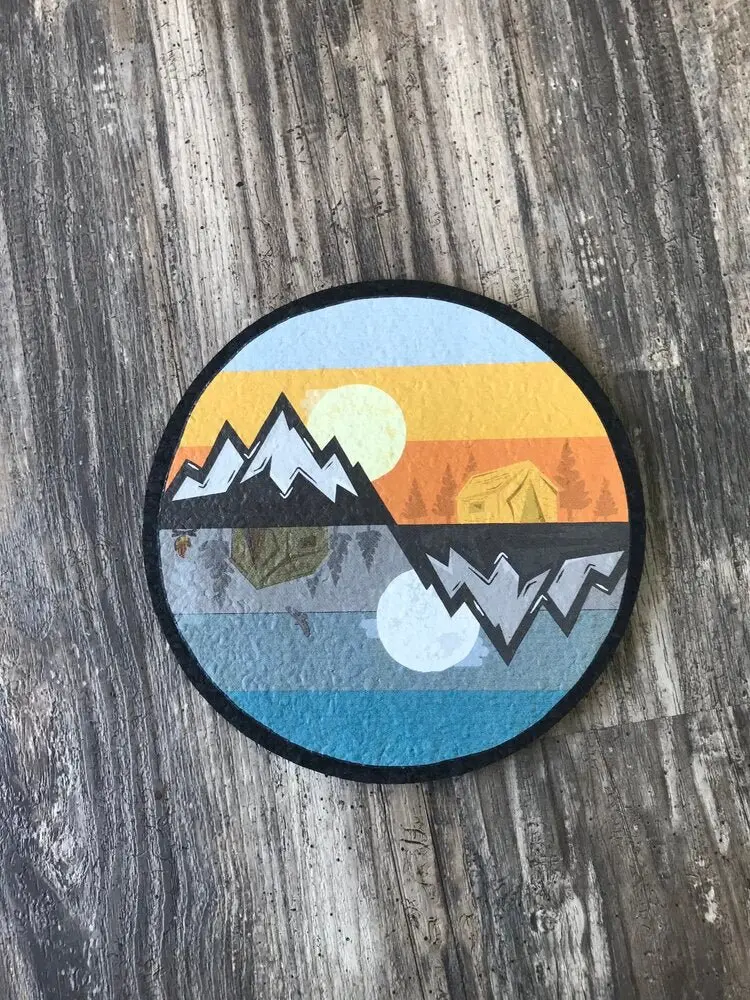East Coasters - 8" Round Night & Day Coaster Dab Mat 1