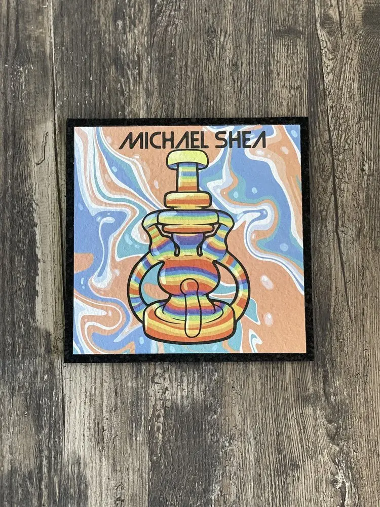 East Coasters - 8" Square Michael Shea -  Coaster Dab Mat 1