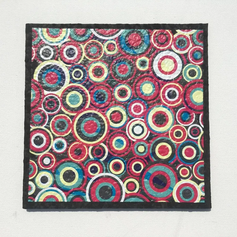 East Coasters - 8" X 8" Retro Bubbles Coaster Dab Mat 1