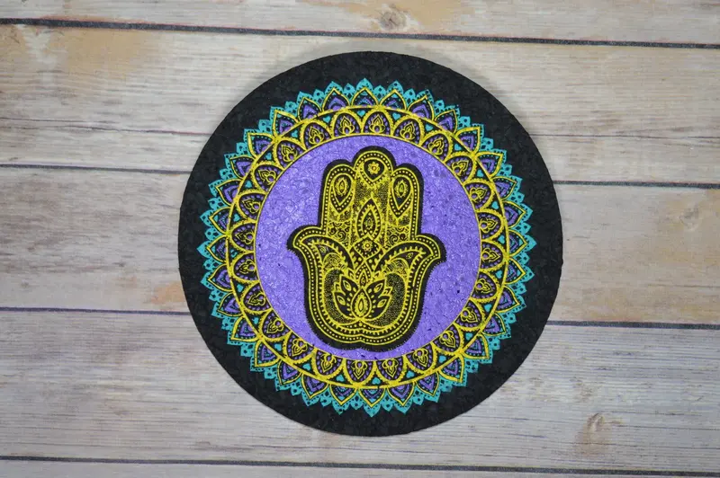 East Coasters - Hamsa Coaster Dab Mat 1