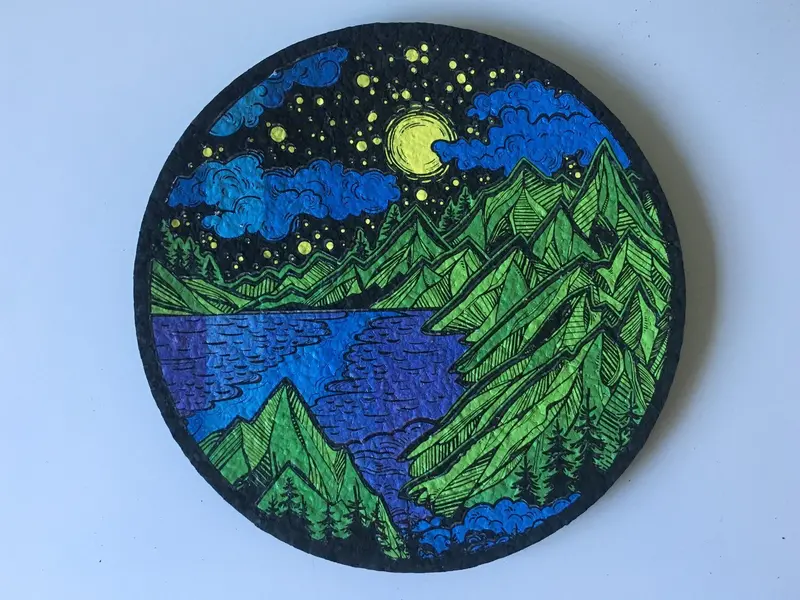 East Coasters - Mountain Scene - 8" Round 1