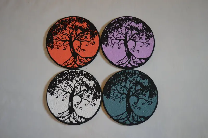 East Coasters - Tree Of Life Coaster Dab Mat (1 Chosen At Random) 1