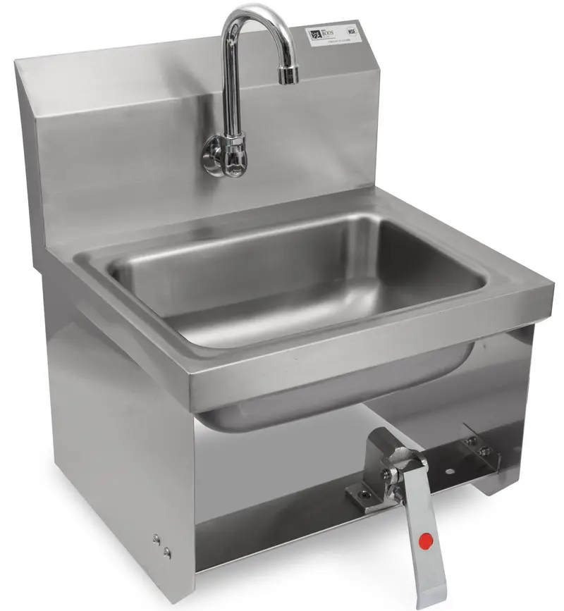 Efi 17″ X 15″ Wall Mounted Hand Sink With Faucet & Knee Valve Sih817-K 1