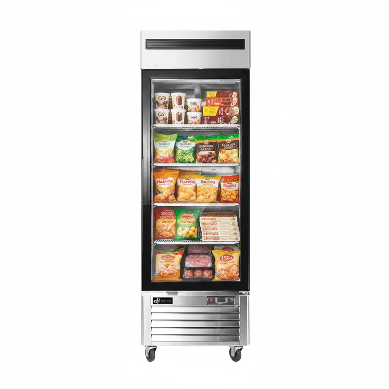 Efi 27" Bottom-Mount Glass 1-Door Ice Cream Freezer - 19.1 Cu. Ft. Fi1-27Gdsvc 1