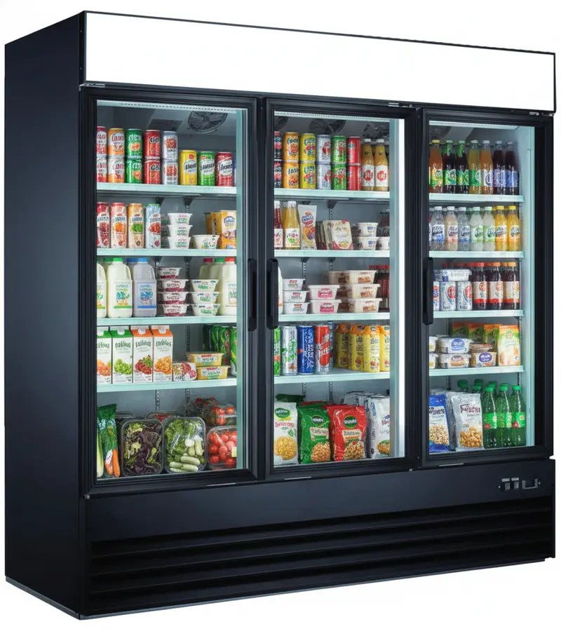 Efi 78" Triple Glass Door Display Cooler - 53 Cu. Ft. C3-78Gdvcx 1