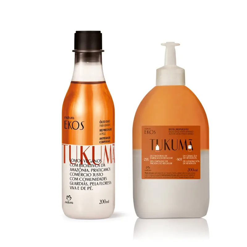 Ekos Tukumã Biphasic Body Deodorant Oil + Refill Kit Natura Daily Skin Care 1