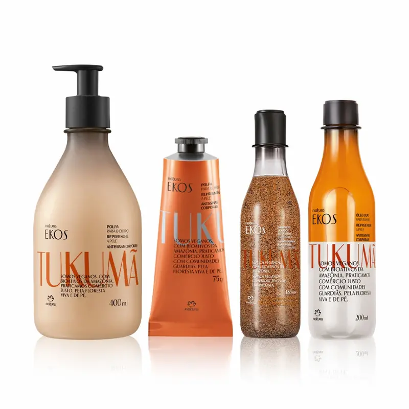 Ekos Tukumã Exfoliating And Moisturizing Body Hands Kit Natura Daily Skin Care 1