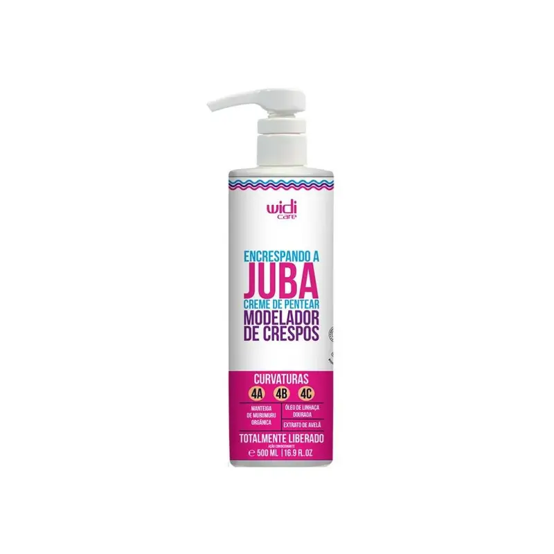 Encrespando A Juba Combing Cream Curly Wavy Frizzy Hair Care 500Ml Widi Care 1