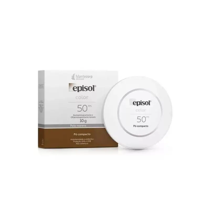 Episol Compact Powder Brunette Skin Sunscreen 50 Fps Makeup Mantecorp 1