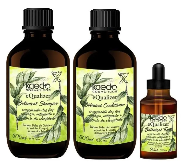 Equalizer Botanical X Complex Anti Hair Dandruff Treatment Kit 3 Itens - Kaedo 1