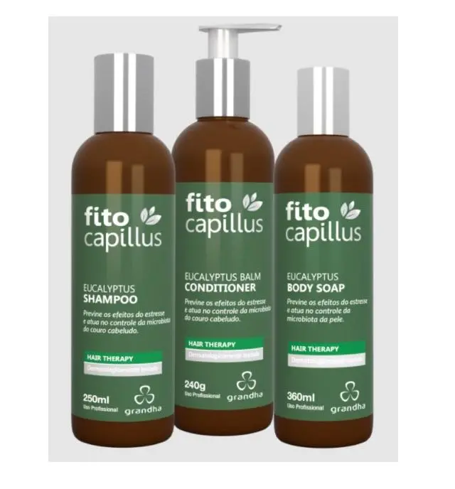 Eucalyptus Fito Capillus Bergamot Camphor Eucalyptus Therapy 3 Itens - Grandha 1