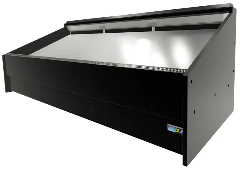 Eurocold 98" Open Merchandiser Vegetable Case Remote Vcrdsl-8 1