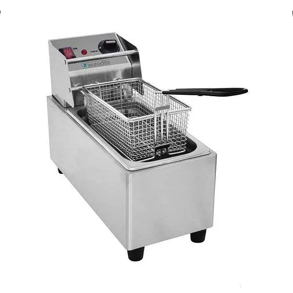 Eurodib Electric Countertop Fryer With Full Size Basket 2 Gal (8 L) Capacity, Sfe01860d-240 1
