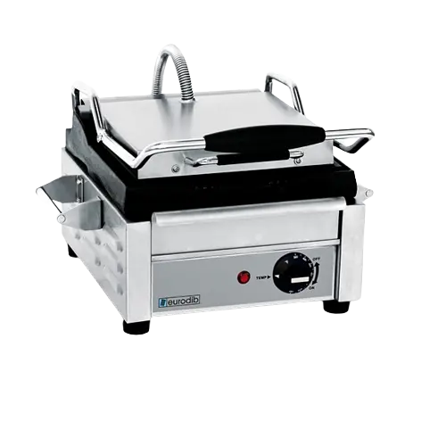 Eurodib Small Panini Grill Grooved Plate Sfe02325-120V 1