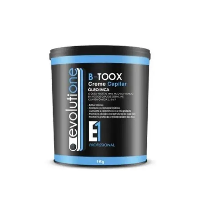 Evolutione Inca Oil Realignment Hair B-Toox Intense Shine Cream 1Kg - Ecoplus 1
