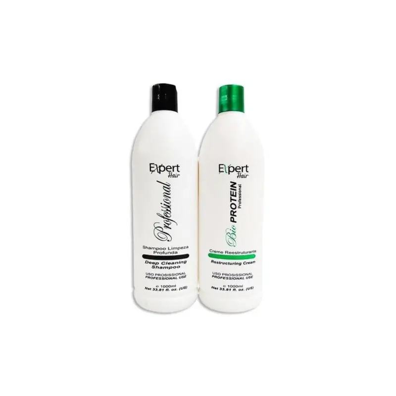 Expert Hair Bio Protein Progressive Brush Straightening Treatment Kit 2X1l 1