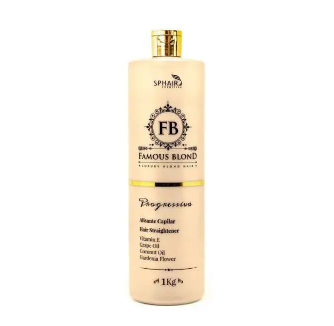 Famous Blond Progressive Brush Luxury Smoothing Straightener 1Kg - Sphair 1