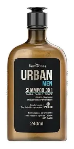 Farmaervas Urban Men Shampoo 3 In 1 240Ml - Farmaervas 1