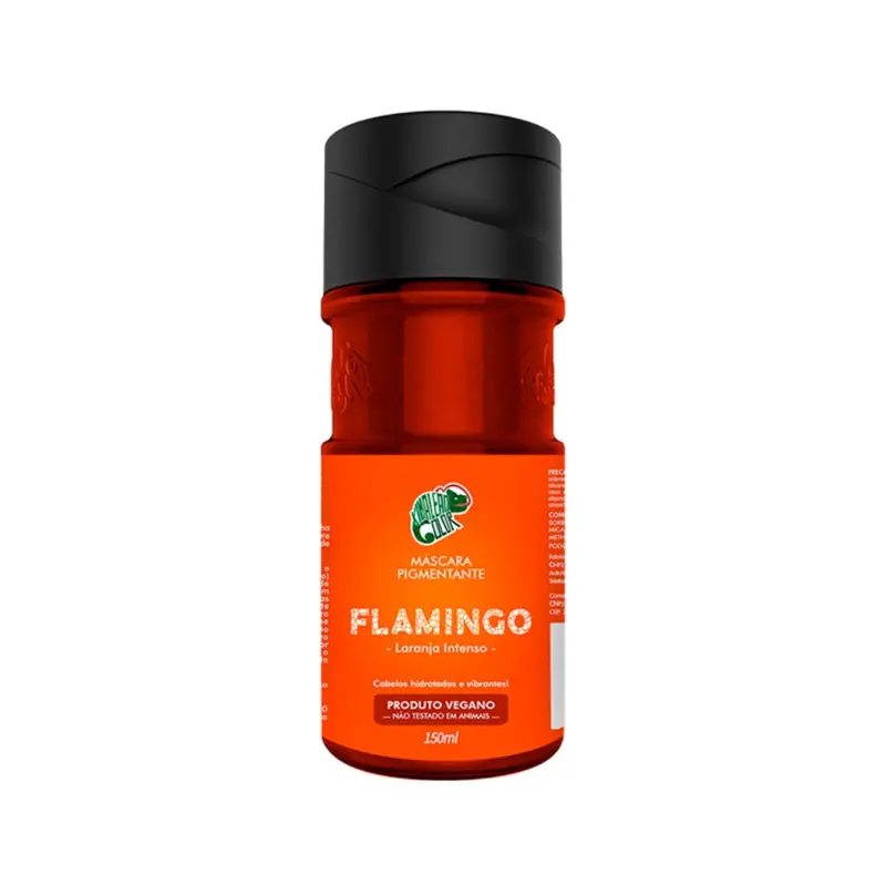Flamingo Intense Orange Tinting Pigment Vegan Mask 150Ml - Kamaleão Color 1